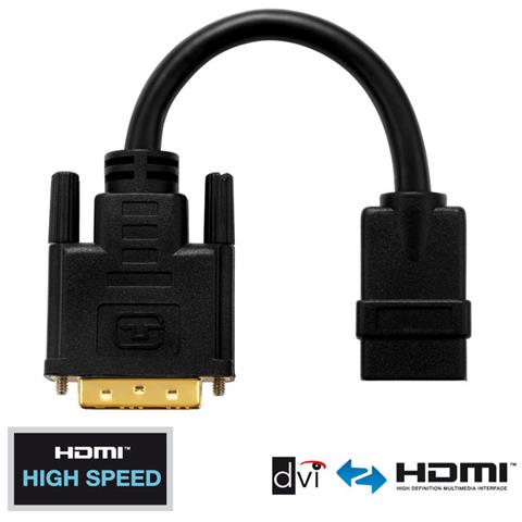 PureInstall PI065, 0,1m, DVI-D, HDMI - Foto 1